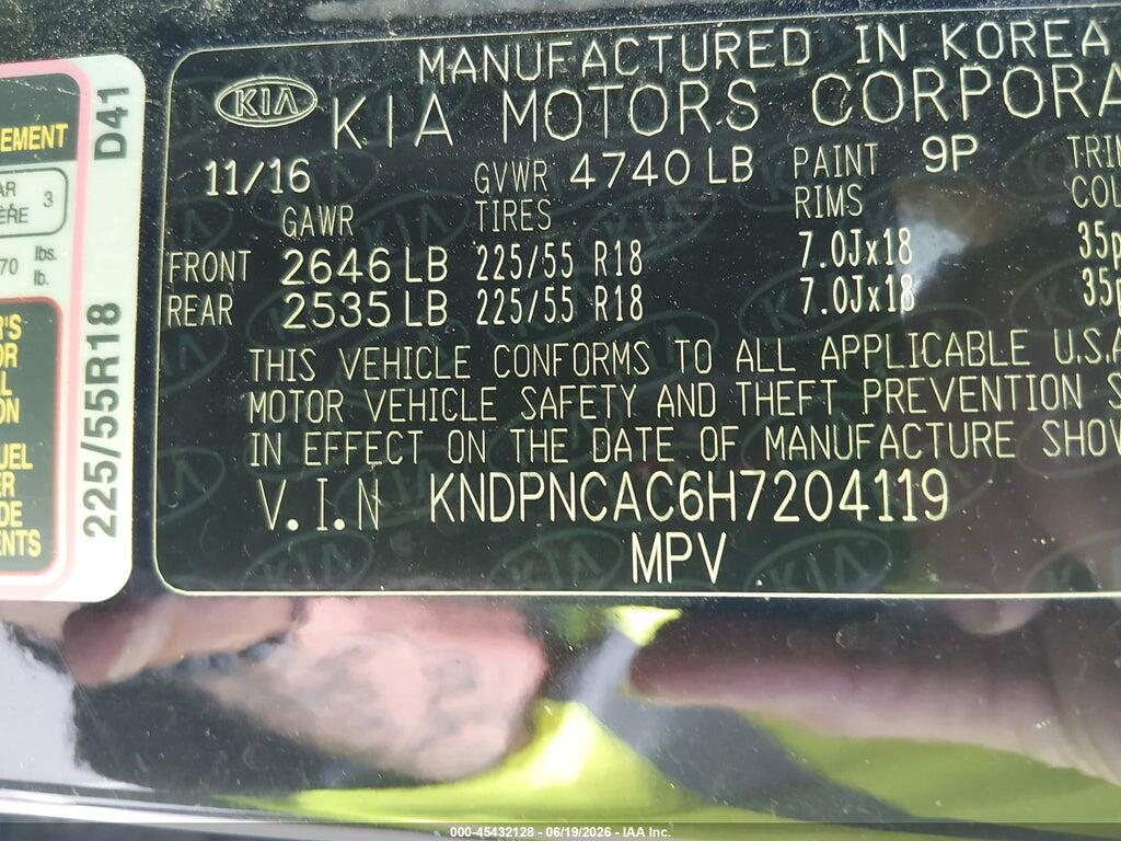 KNDPNCAC6H7204119 2017 KIA SPORTAGE photo no. 9
