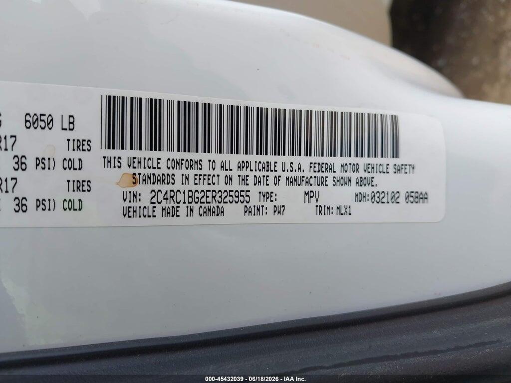 2C4RC1BG2ER325955 2014 CHRYSLER TOWN & COUNTRY photo no. 9
