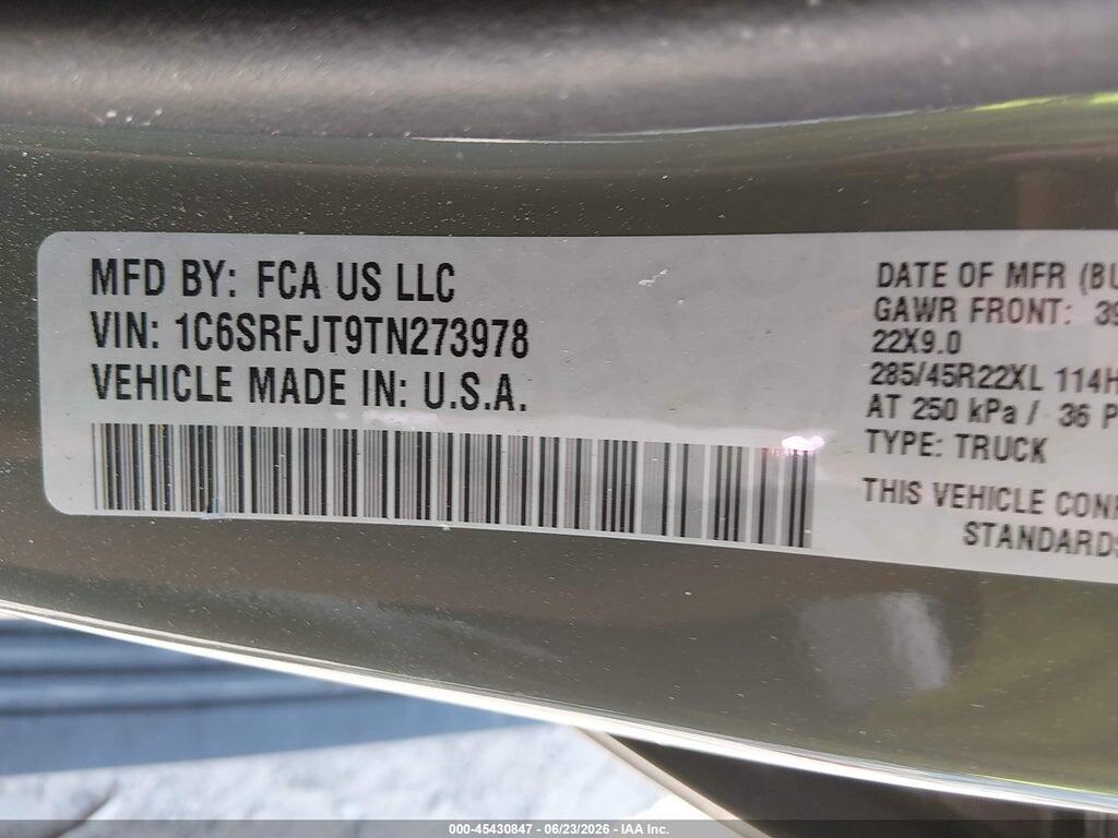 1C6SRFJT9TN273978 2026 RAM 1500 photo no. 9
