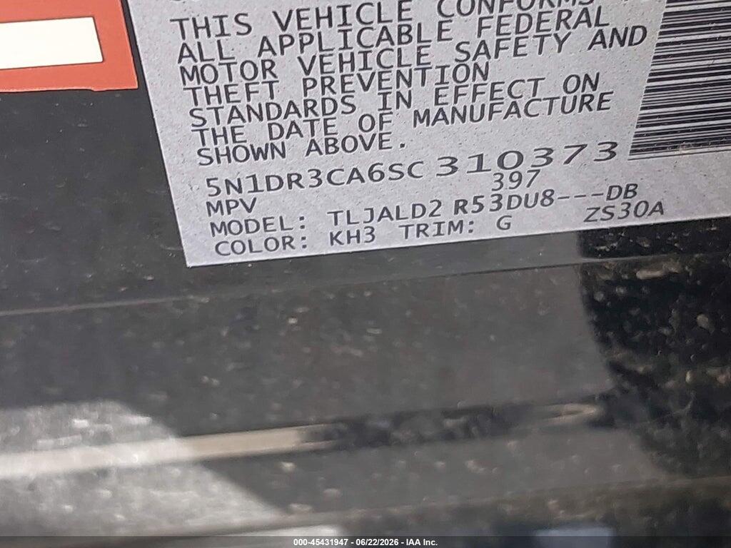 5N1DR3CA6SC310373 2025 NISSAN PATHFINDER photo no. 9