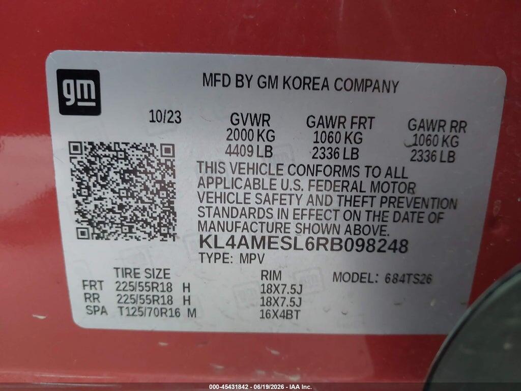 KL4AMESL6RB098248 2024 BUICK ENCORE GX photo no. 9