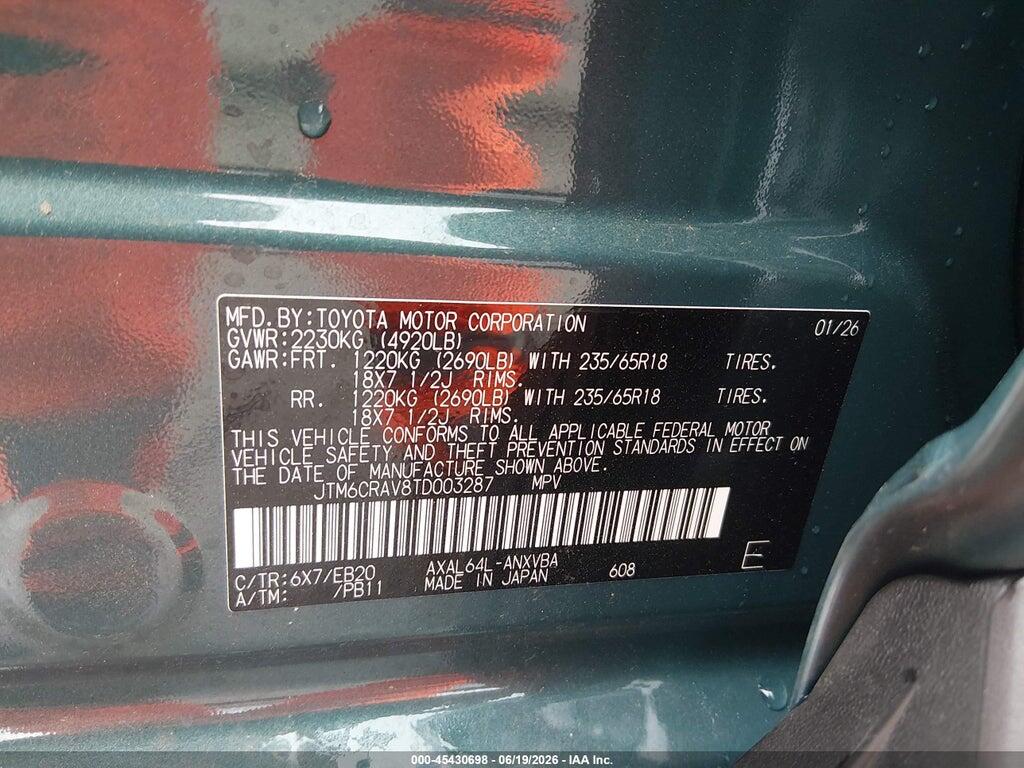 JTM6CRAV8TD003287 2026 TOYOTA RAV4 photo no. 9