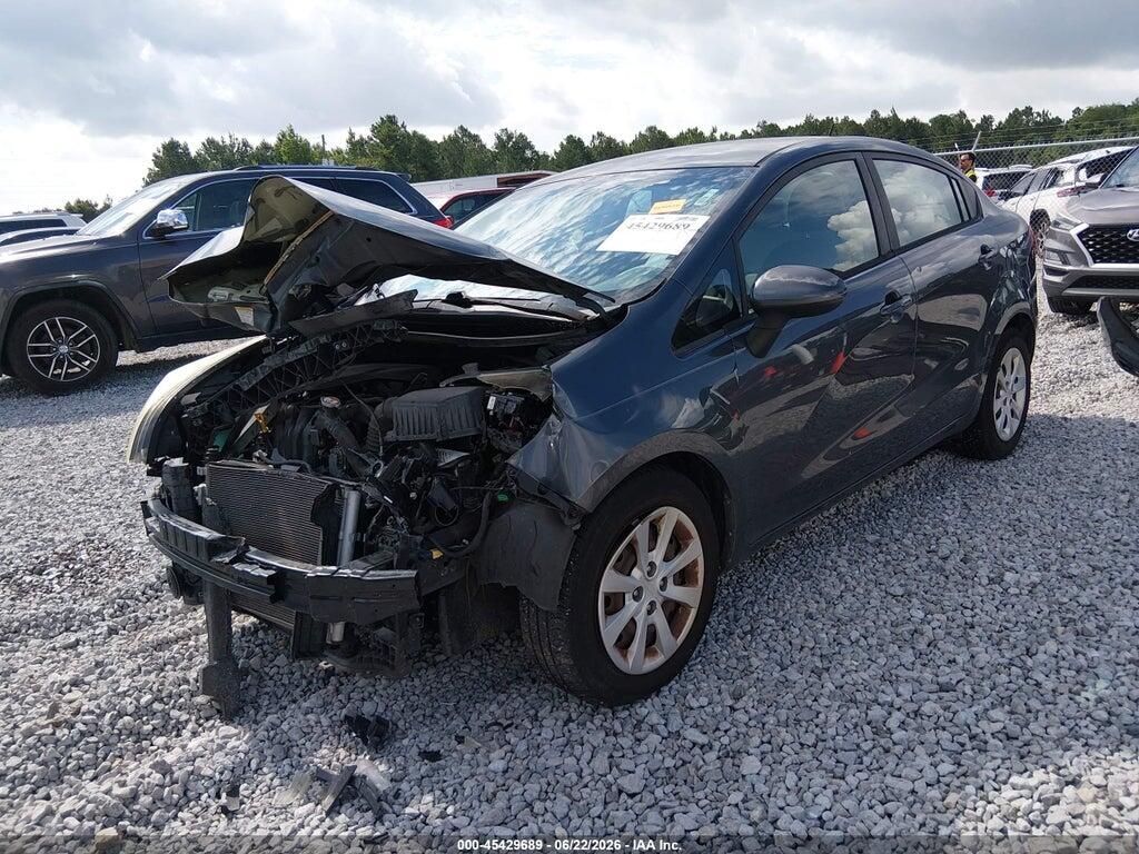 KNADN4A34E6334343 2014 KIA RIO photo no. 2