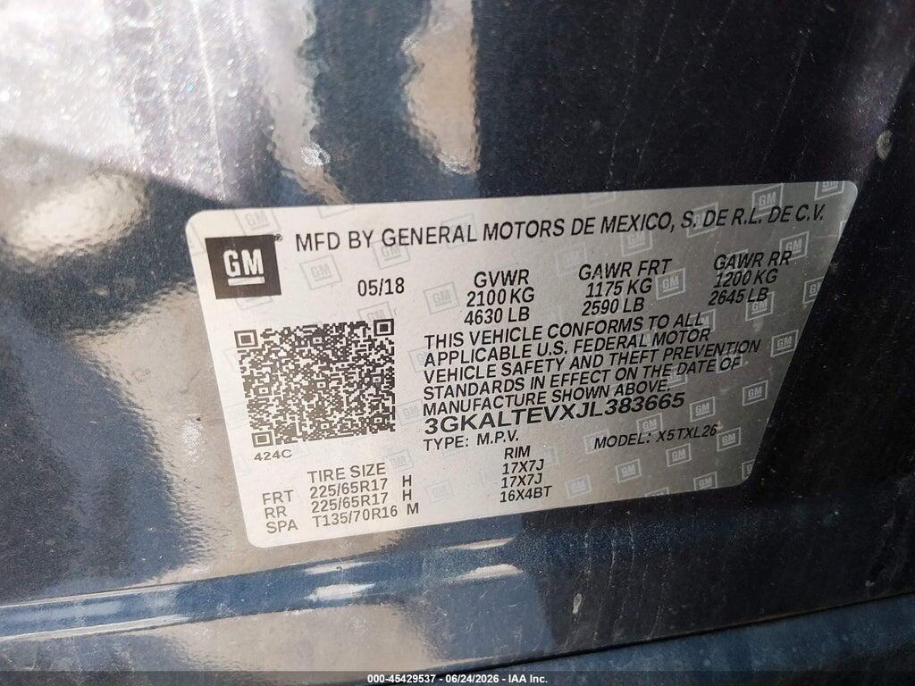 3GKALTEVXJL383665 2018 GMC TERRAIN photo no. 9