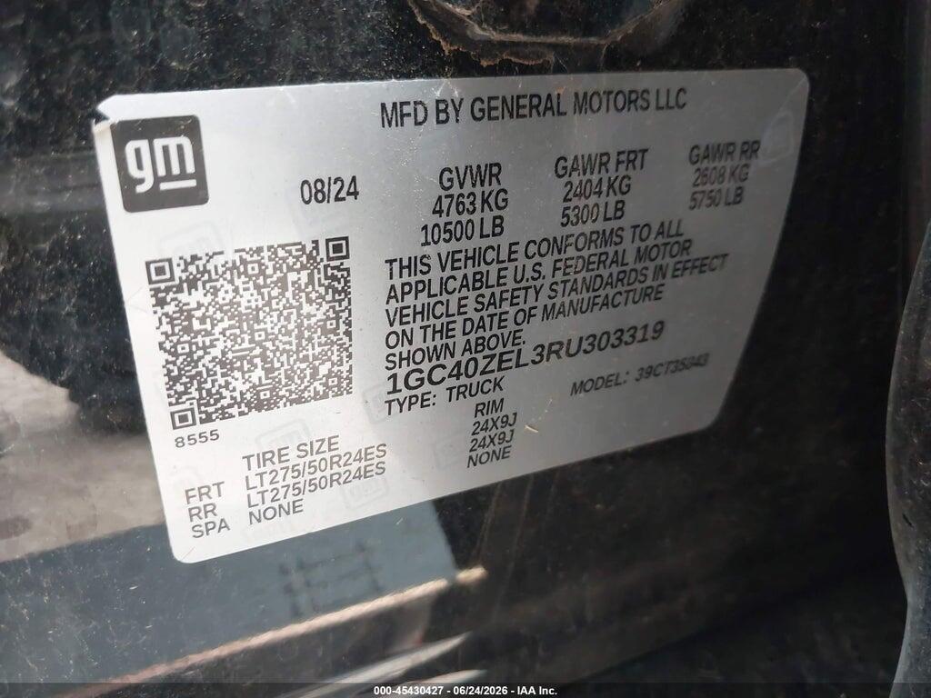 1GC40ZEL3RU303319 2024 CHEVROLET SILVERADO EV photo no. 8