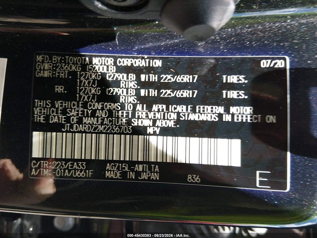 JTJDARDZ2M2236703 2021 LEXUS NX 300 photo no. 9