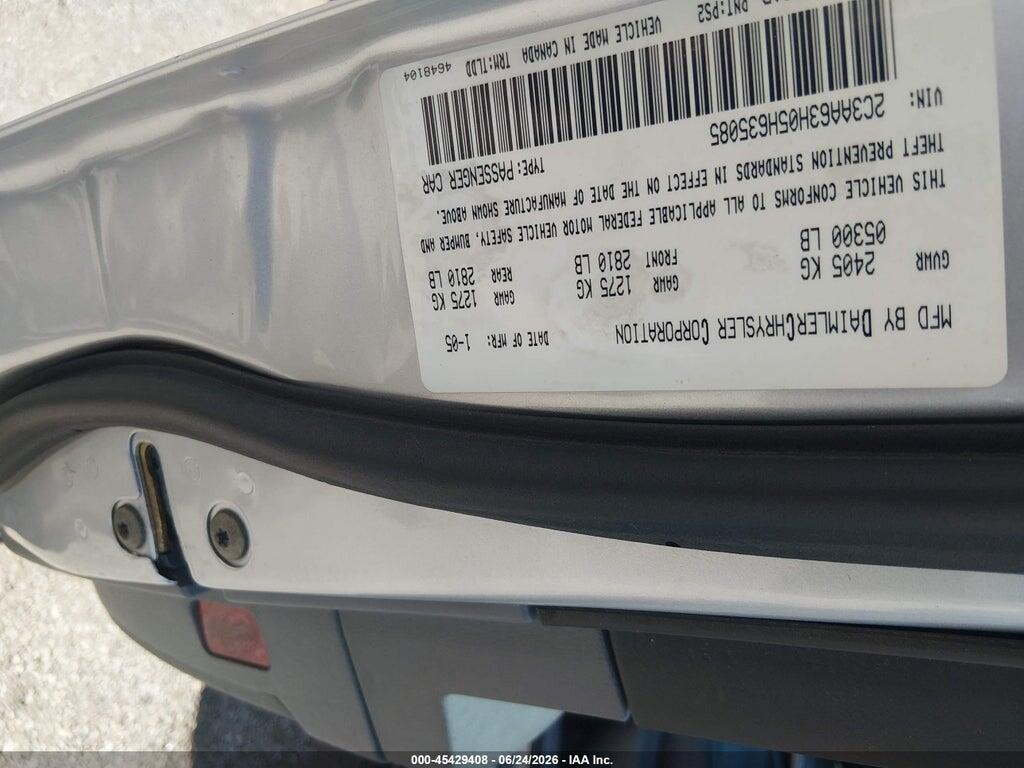 2C3AA63H05H635085 2005 CHRYSLER 300C photo no. 9