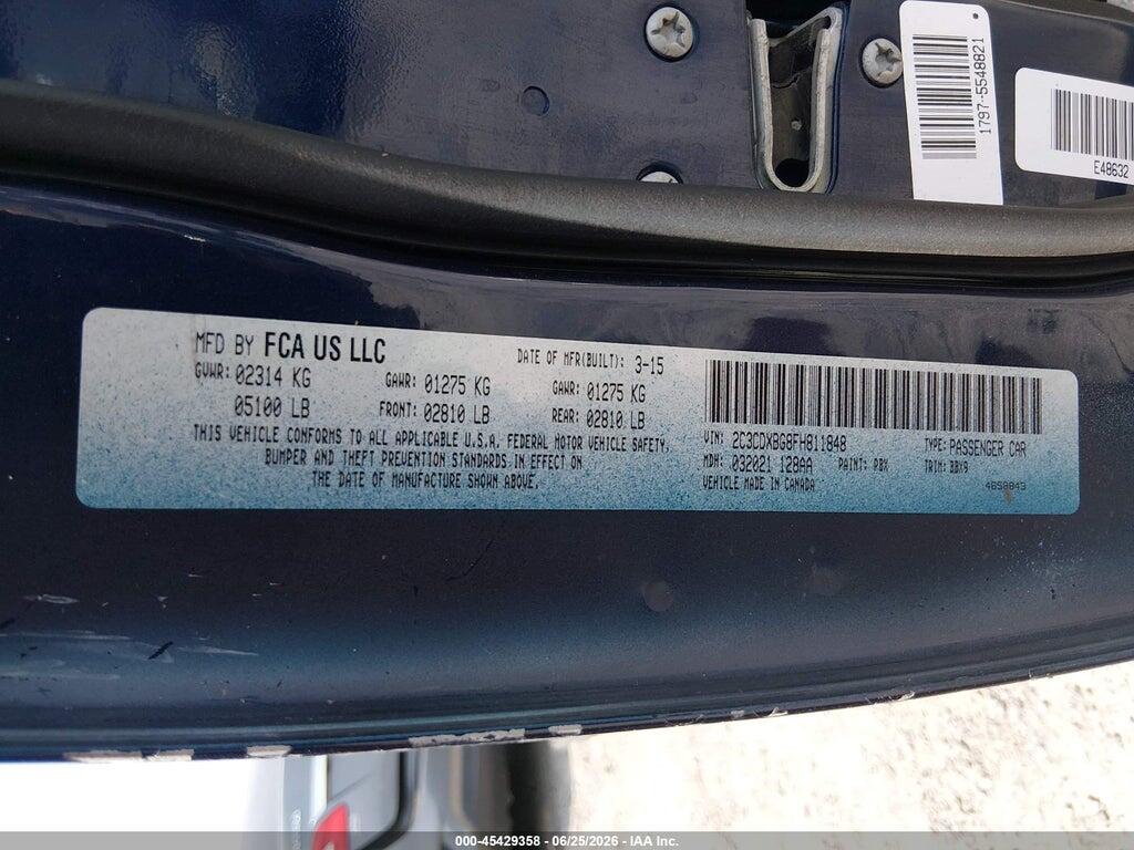 2C3CDXBG8FH811848 2015 DODGE CHARGER photo no. 9