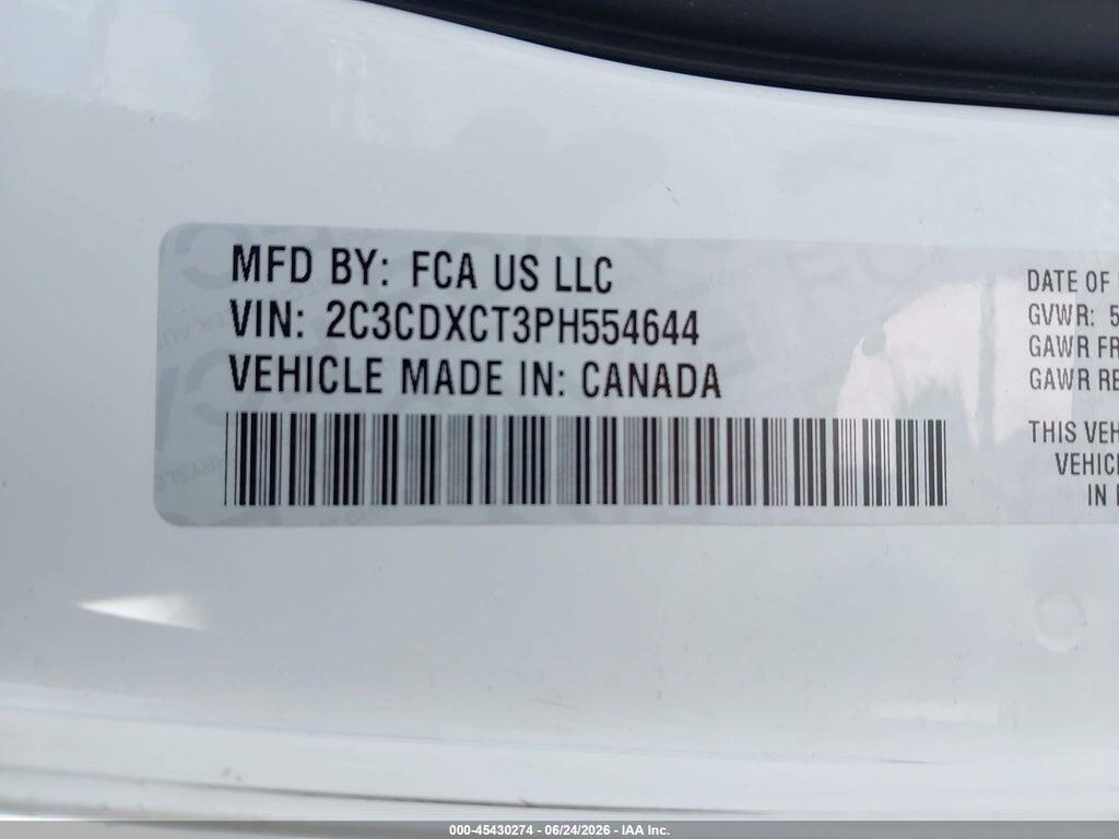 2C3CDXCT3PH554644 2023 DODGE CHARGER photo no. 9