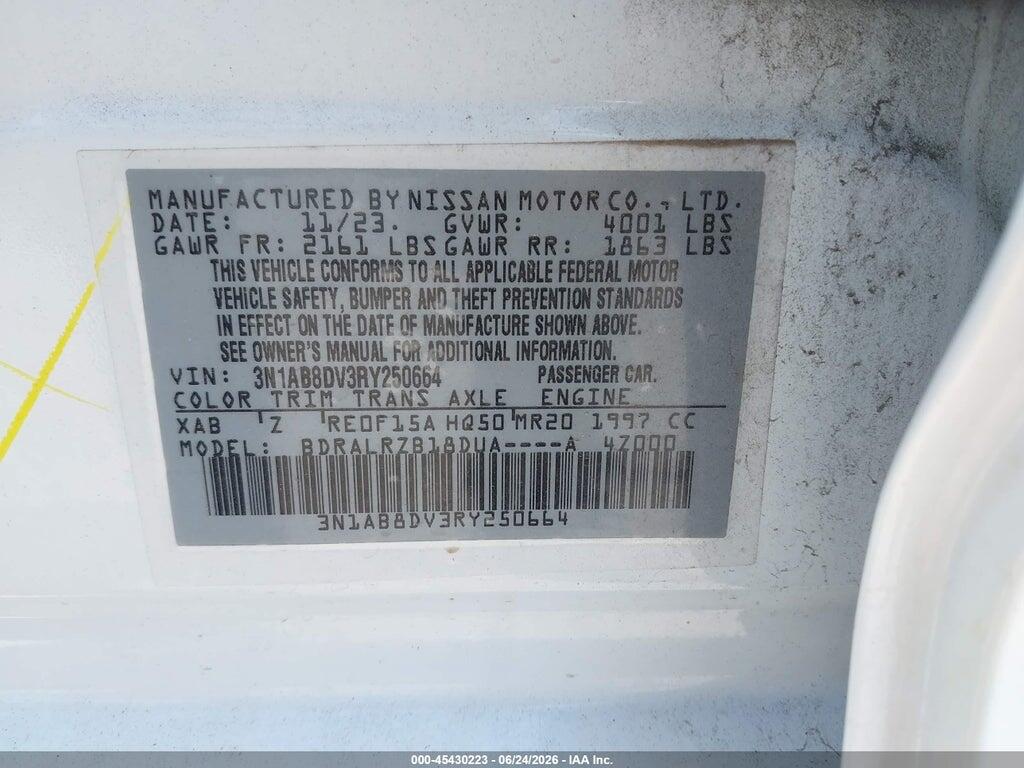 3N1AB8DV3RY250664 2024 NISSAN SENTRA photo no. 9