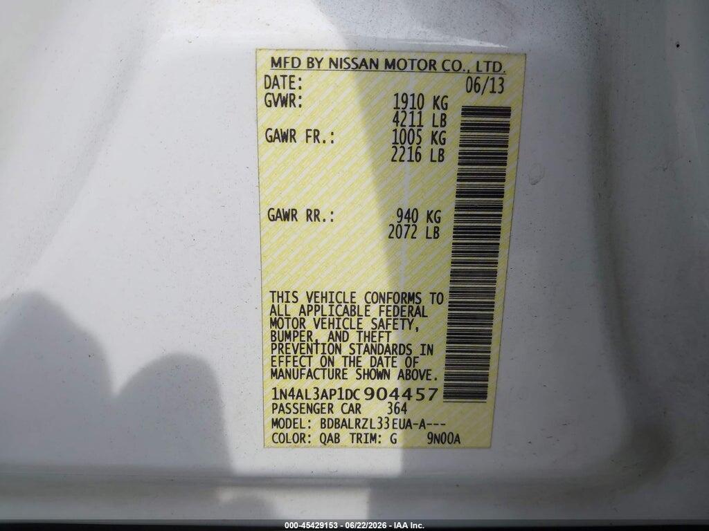 1N4AL3AP1DC904457 2013 NISSAN ALTIMA photo no. 9