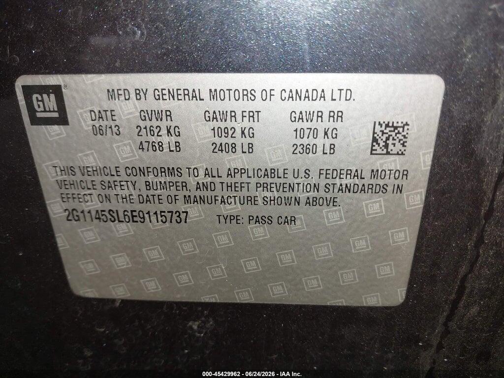2G1145SL6E9115737 2014 CHEVROLET IMPALA photo no. 9