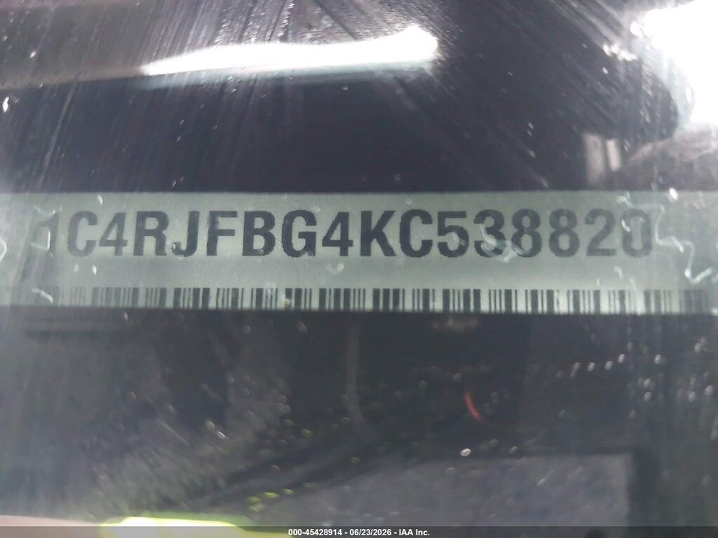 1C4RJFBG4KC538820 2019 JEEP GRAND CHEROKEE photo no. 9