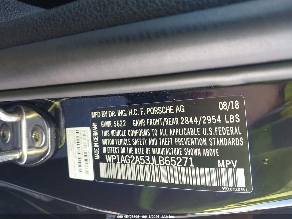 WP1AG2A53JLB65271 2018 PORSCHE MACAN photo no. 9