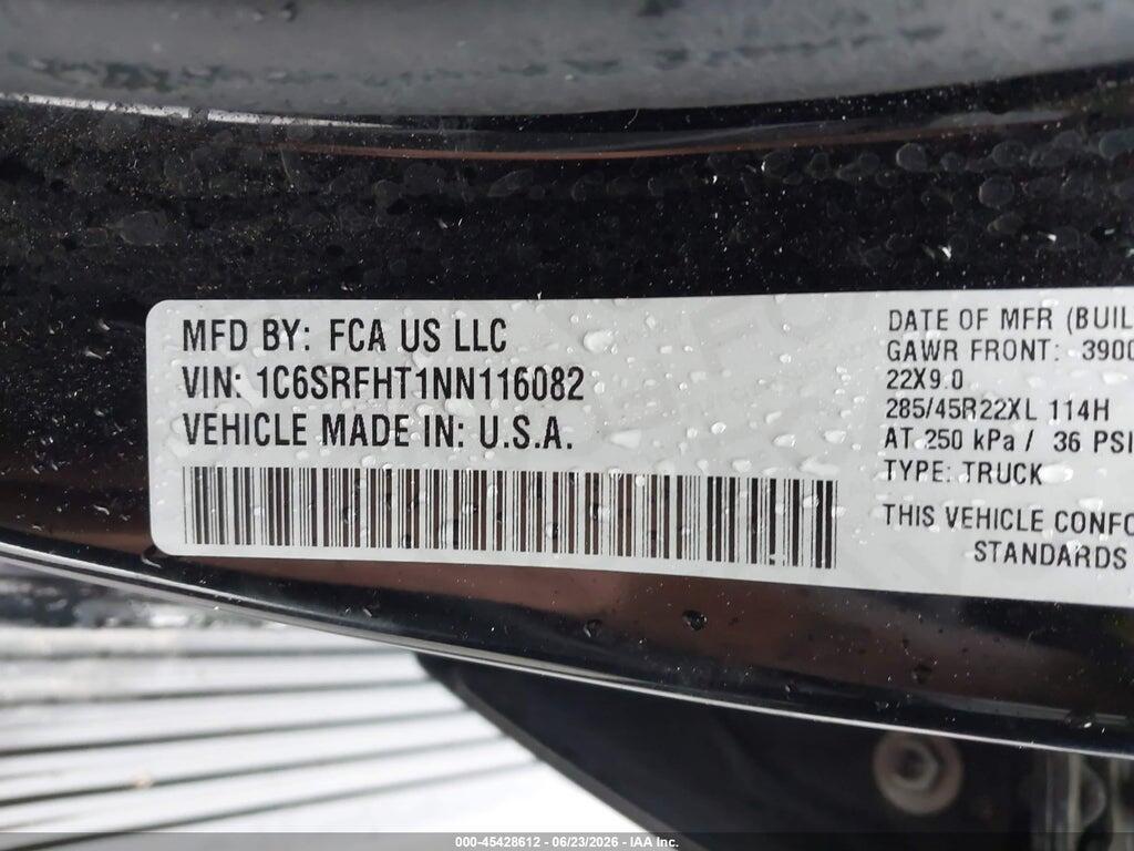 1C6SRFHT1NN116082 2022 RAM 1500 photo no. 9