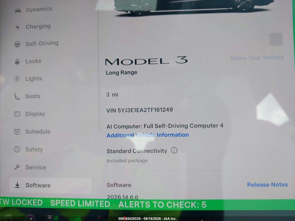 5YJ3E1EA2TF161249 2026 TESLA MODEL 3 photo no. 7