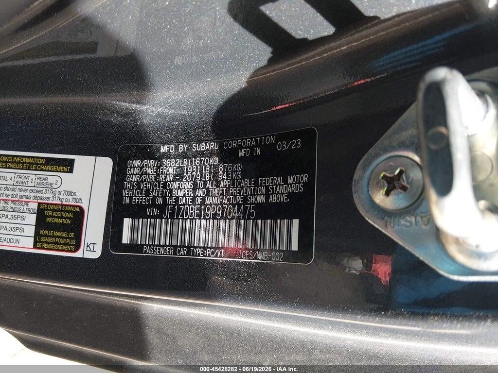 JF1ZDBE19P9704475 2023 SUBARU BRZ photo no. 9