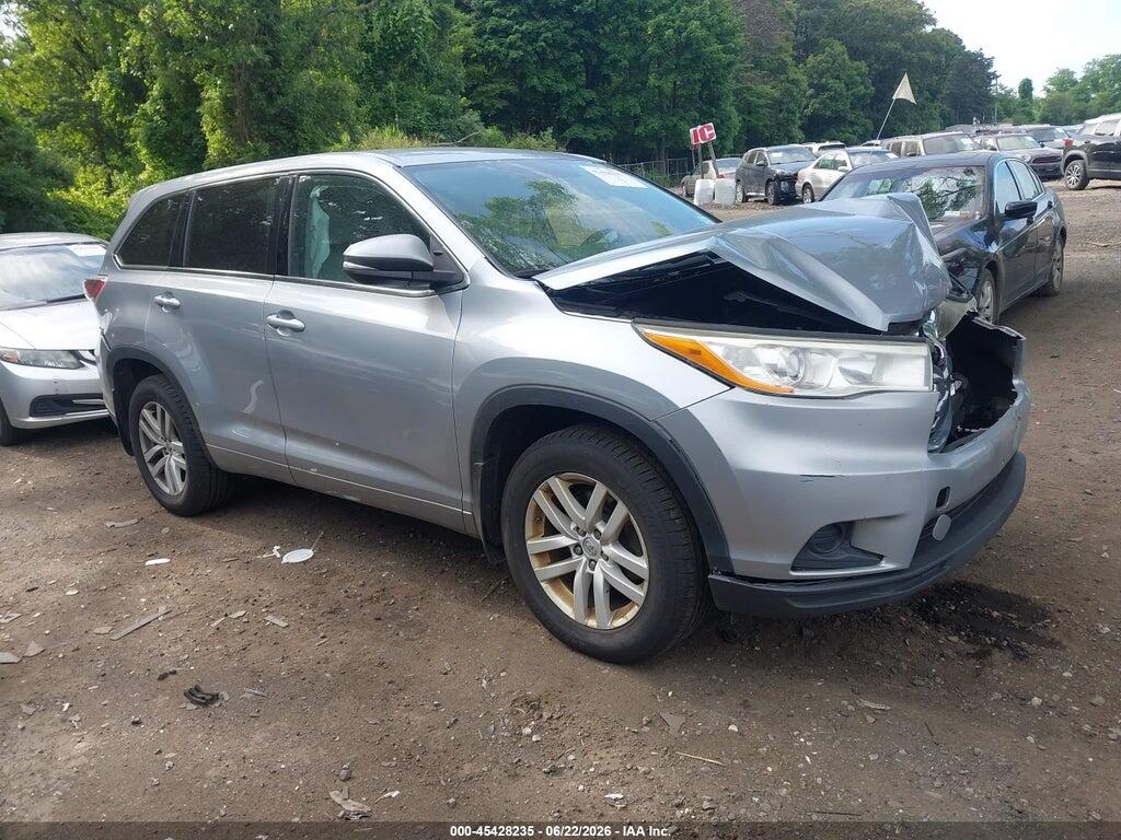 5TDBKRFH5ES070537 2014 TOYOTA HIGHLANDER photo no. 1