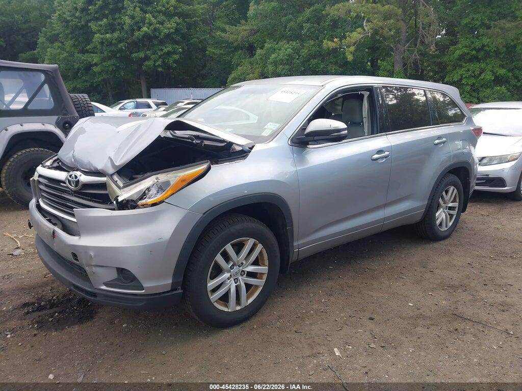 5TDBKRFH5ES070537 2014 TOYOTA HIGHLANDER photo no. 2