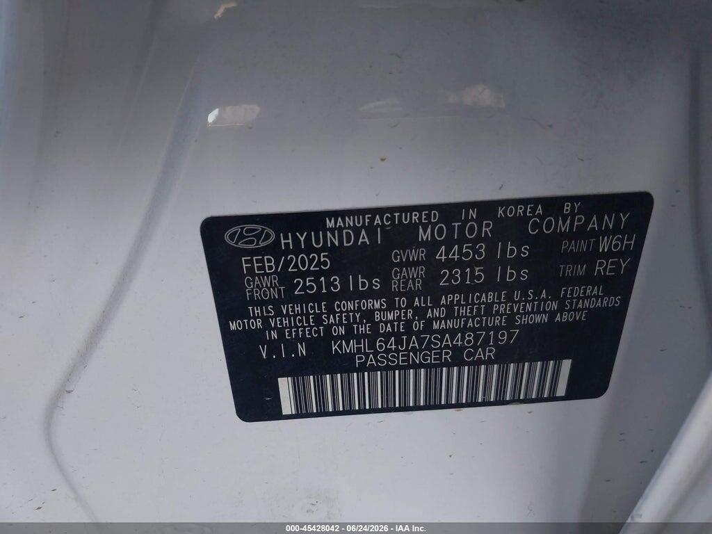 KMHL64JA7SA487197 2025 HYUNDAI SONATA photo no. 9