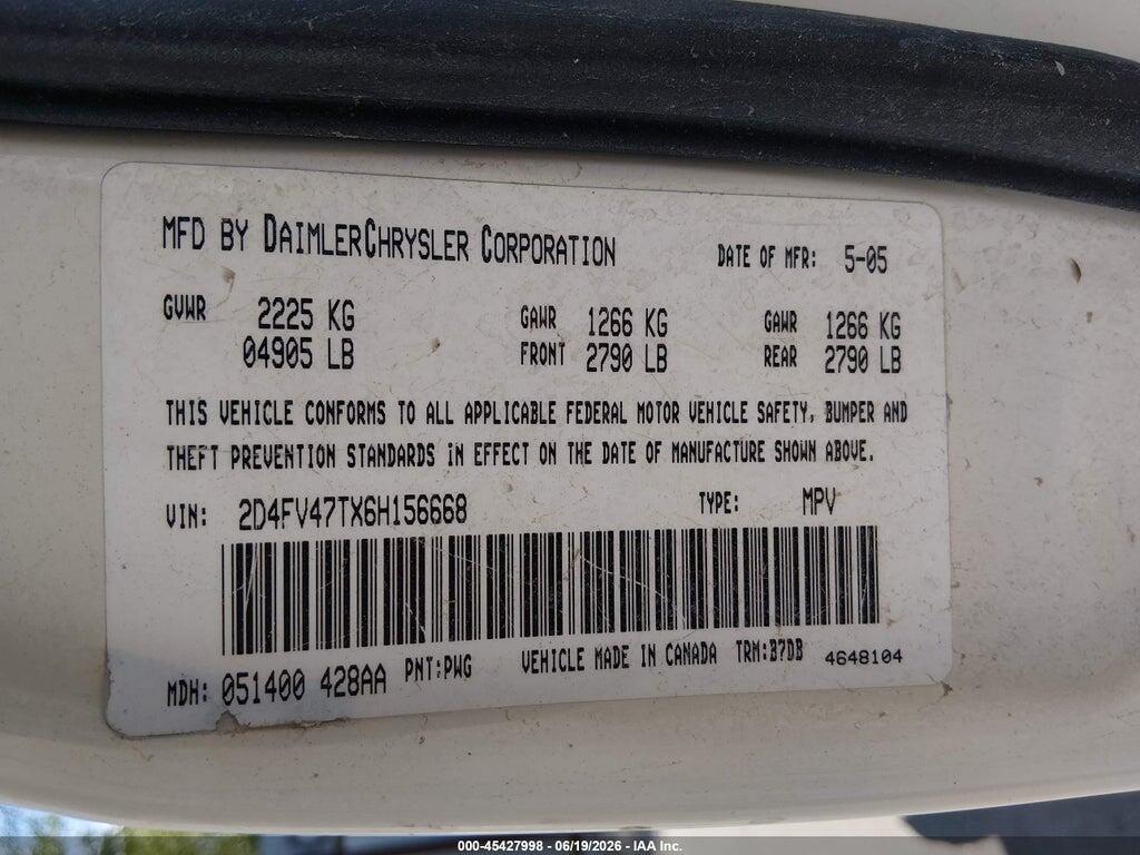 2D4FV47TX6H156668 2006 DODGE MAGNUM photo no. 9