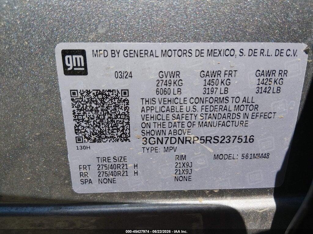 3GN7DNRP5RS237516 2024 CHEVROLET EQUINOX EV photo no. 9