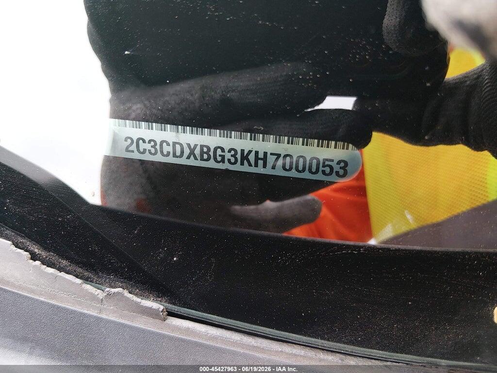 2C3CDXBG3KH700053 2019 DODGE CHARGER photo no. 9