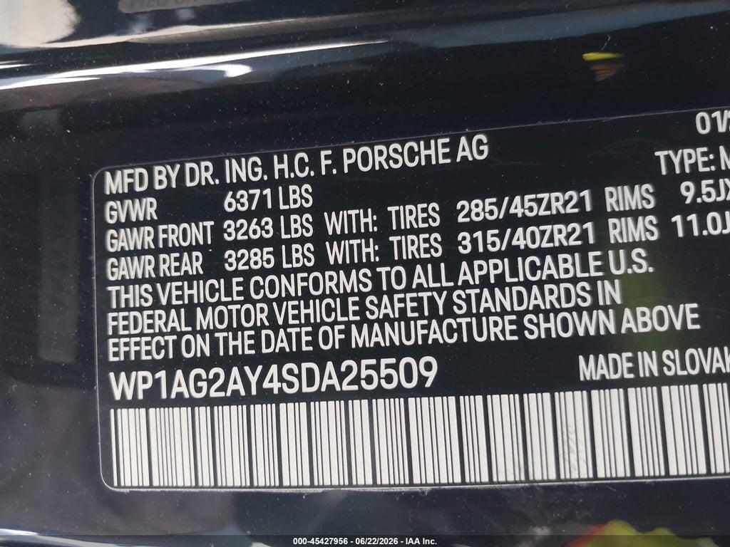 WP1AG2AY4SDA25509 2025 PORSCHE CAYENNE photo no. 9