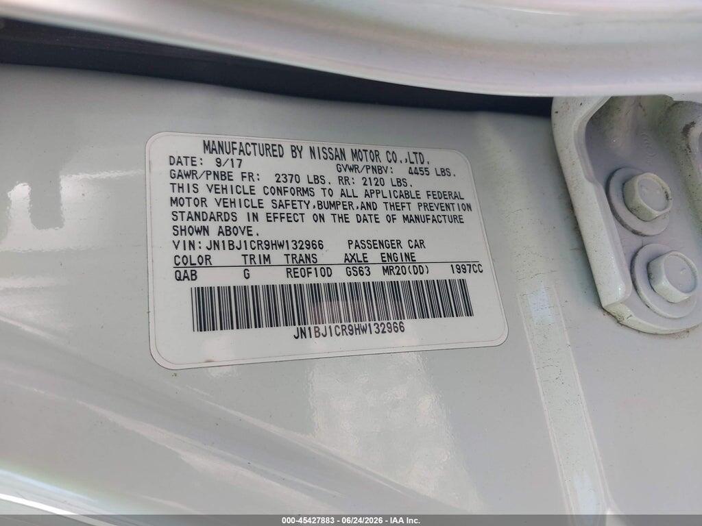 JN1BJ1CR9HW132966 2017 NISSAN ROGUE SPORT photo no. 9