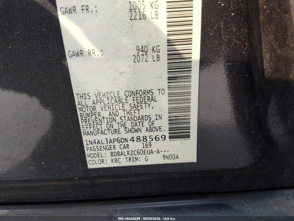 1N4AL3AP6DN488569 2013 NISSAN ALTIMA photo no. 9