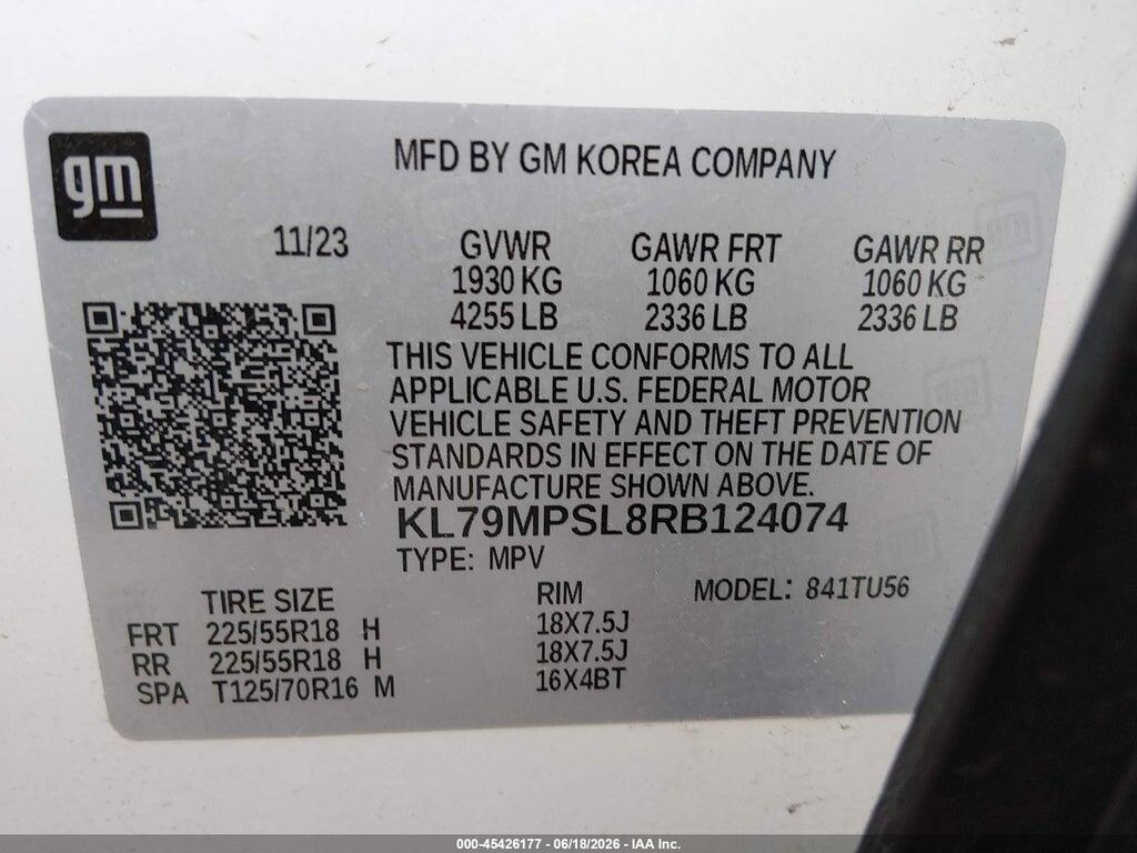 KL79MPSL8RB124074 2024 CHEVROLET TRAILBLAZER photo no. 9
