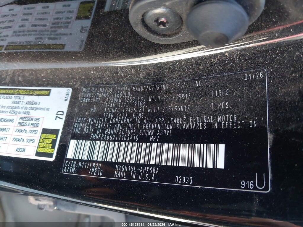 7MUFBABG2TV103416 2026 TOYOTA COROLLA CROSS HYBRID photo no. 9