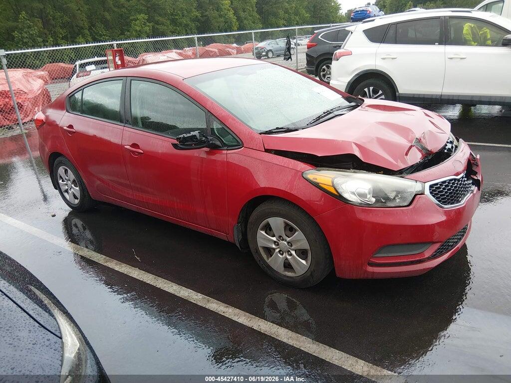 KNAFK4A61G5458476 2016 KIA FORTE photo no. 1