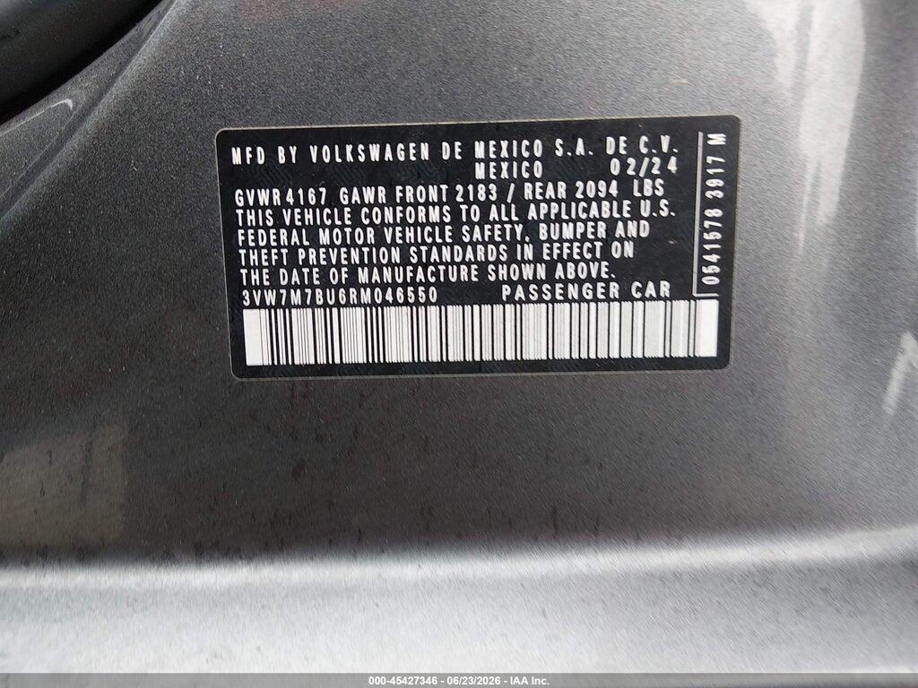 3VW7M7BU6RM046550 2024 VOLKSWAGEN JETTA photo no. 9