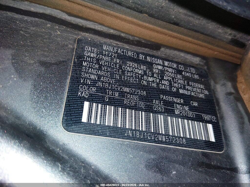 JN1BJ1CV2MW572308 2021 NISSAN ROGUE SPORT photo no. 9
