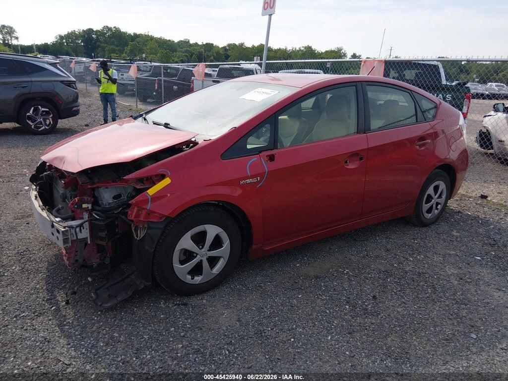 JTDKN3DU1F0407813 2015 TOYOTA PRIUS photo no. 2