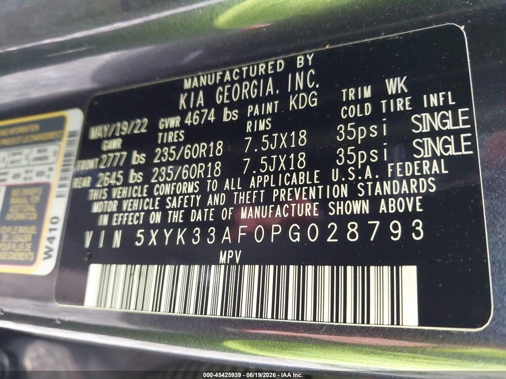 5XYK33AF0PG028793 2023 KIA SPORTAGE photo no. 9