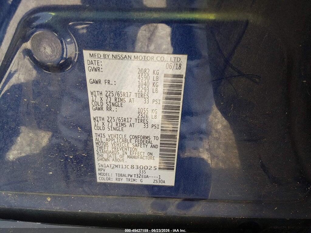 5N1AT2MT1JC830025 2018 NISSAN ROGUE photo no. 9