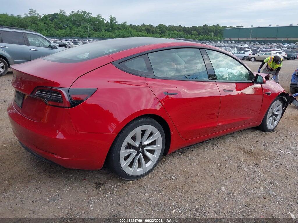 5YJ3E1EB9MF060865 2021 TESLA MODEL 3 photo no. 4