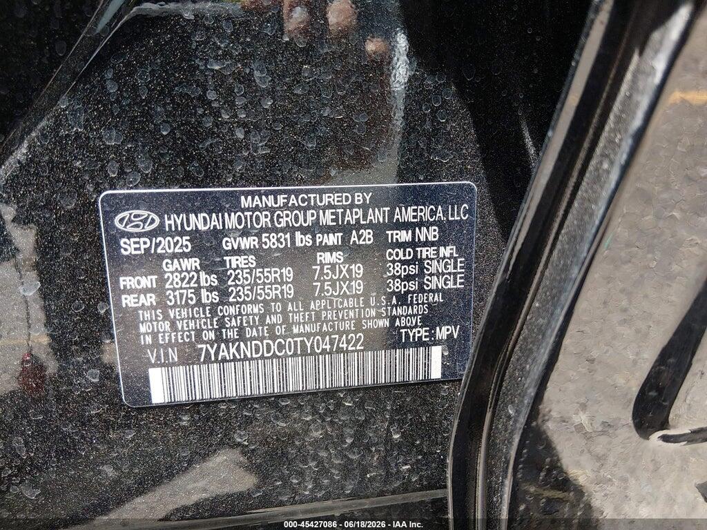 7YAKNDDC0TY047422 2026 HYUNDAI IONIQ 5 photo no. 9