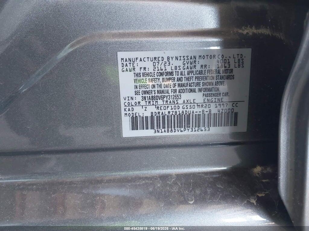 3N1AB8DV6PY312653 2023 NISSAN SENTRA photo no. 9