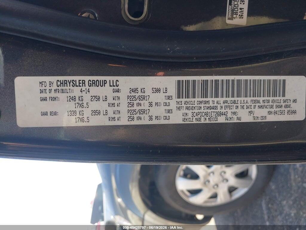 3C4PDCAB1ET268442 2014 DODGE JOURNEY photo no. 9