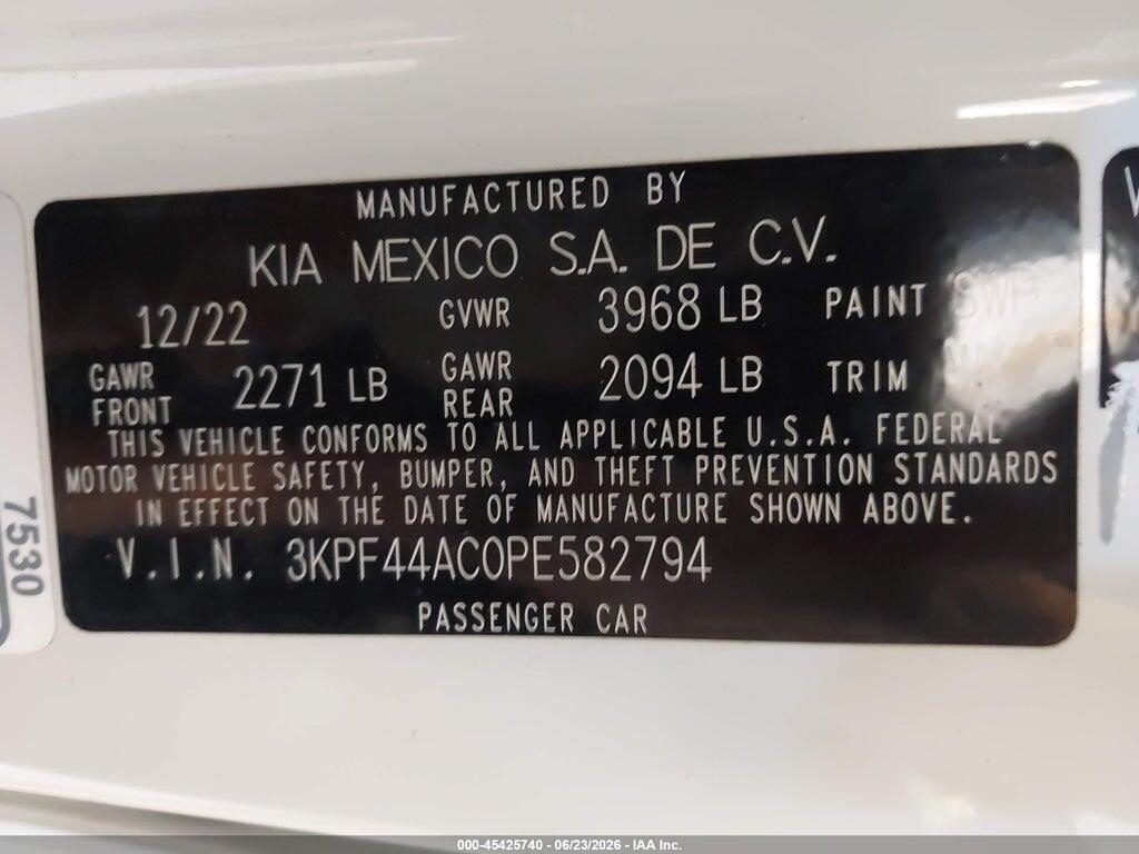 3KPF44AC0PE582794 2023 KIA FORTE photo no. 9