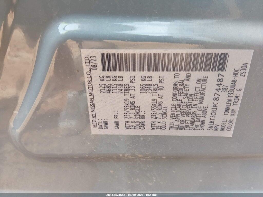 5N1BT3CB1PC874487 2023 NISSAN ROGUE photo no. 9