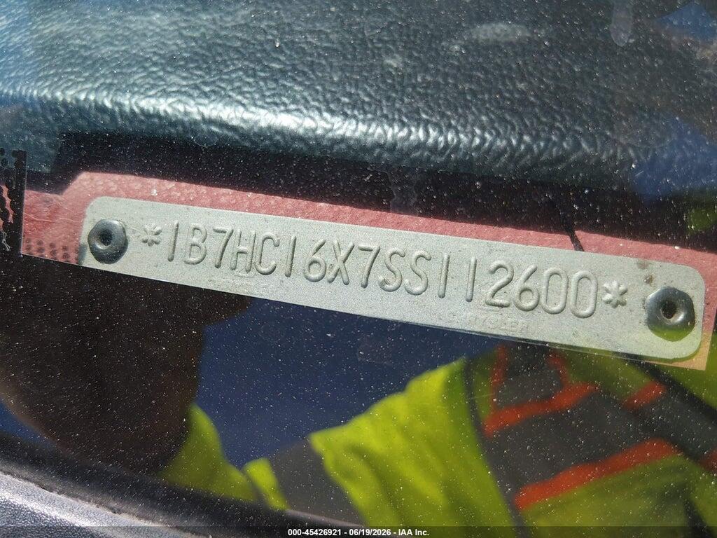 1B7HC16X7SS112600 1995 DODGE RAM 1500 photo no. 9