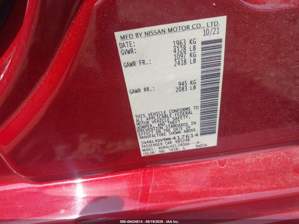 1N4BL4DV9MN417614 2021 NISSAN ALTIMA photo no. 9