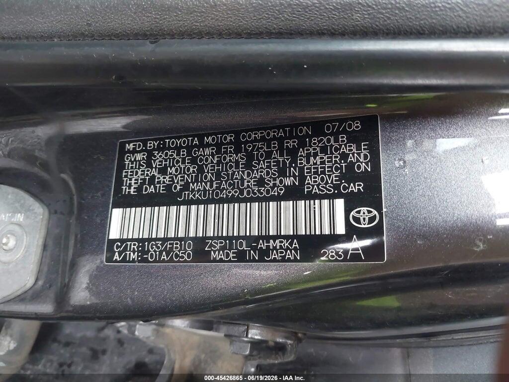 JTKKU10499J033049 2009 SCION XD photo no. 9