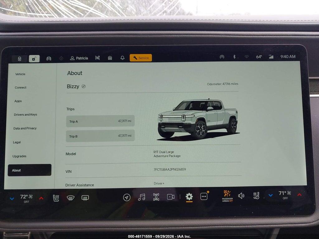2023 RIVIAN R1T ADVENTURE/ADVENTURE DUAL MOTOR LARGE PACK/ADVENTURE DUAL MOTOR MAX PACK — Фото 7 из 16