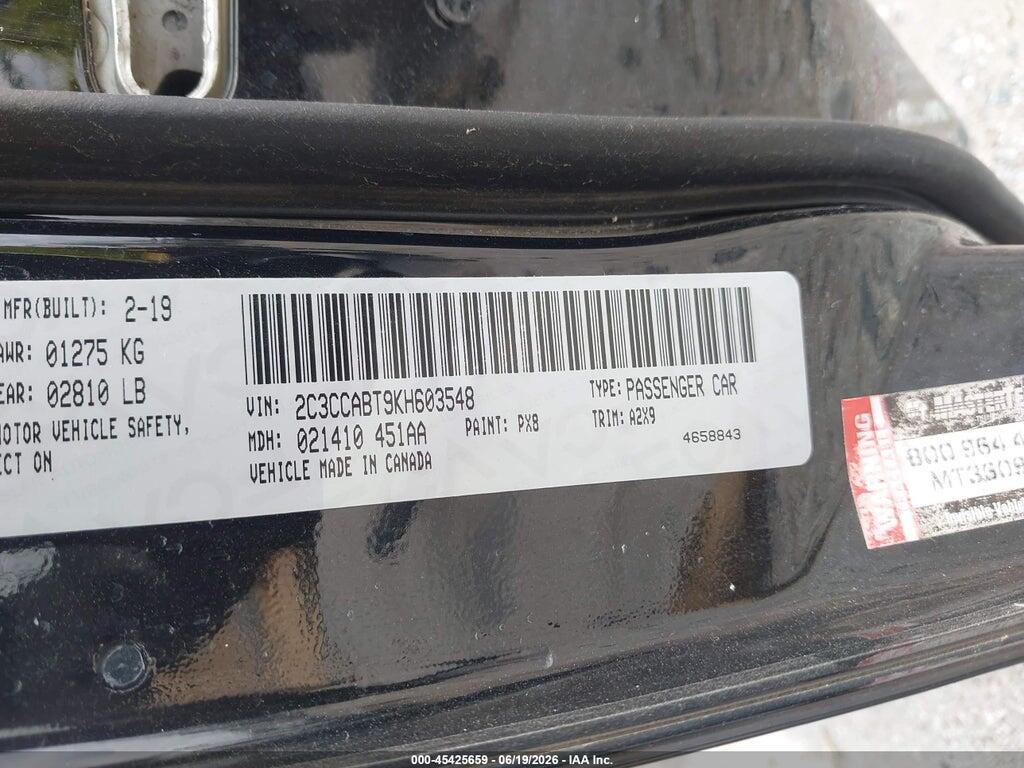 2C3CCABT9KH603548 2019 CHRYSLER 300 photo no. 9