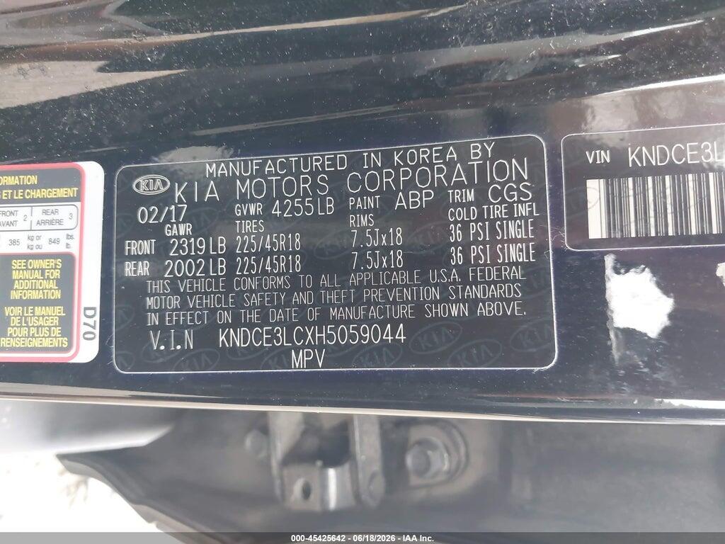 KNDCE3LCXH5059044 2017 KIA NIRO photo no. 9